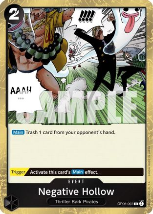 Negative Hollow (OP06-097) [Wings of the Captain] Foil One Piece Single Bandai
