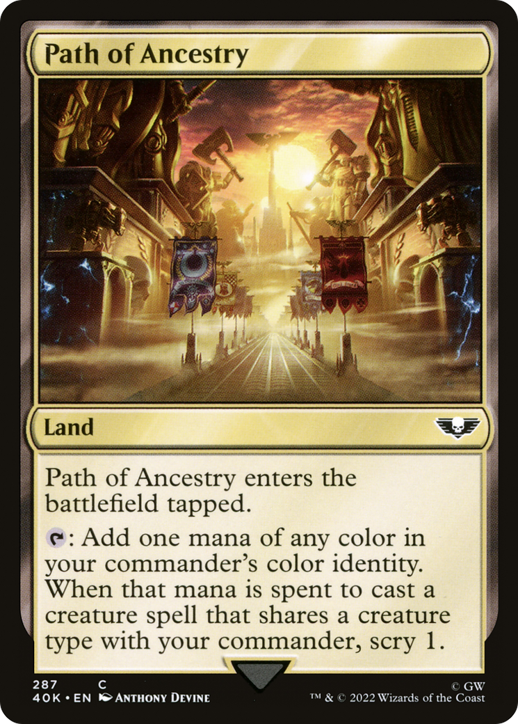 Path of Ancestry (40K-287) [Warhammer 40,000 Commander] MTG Single Wizards of the Coast