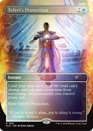 Teferi's Protection (1691) (Rainbow Foil) (SLD-1691) [Secret Lair Drop Series] Foil