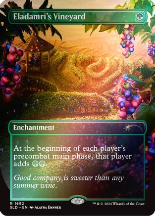 Eladamri's Vineyard (Rainbow Foil) (SLD-1692) [Secret Lair] Drop Series Foil MTG Single Wizards of the Coast