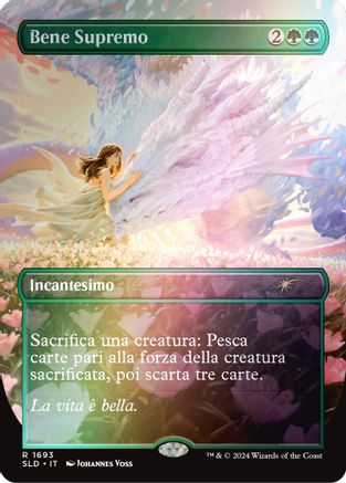Greater Good (Italian) - "Bene Supremo" (Rainbow Foil) (SLD-1693) [Secret Lair] Drop Series Foil MTG Single Wizards of the Coast