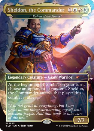 Sheldon, the Commander - Ruhan of the Fomori (Rainbow Foil) (SLD-1695) [Secret Lair] Drop Series Foil MTG Single Wizards of the Coast