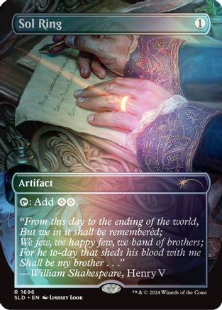 Sol Ring (1696) (Rainbow Foil) (SLD-1696) [Secret Lair Drop Series] Foil