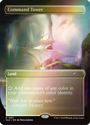 Command Tower (1697) (Rainbow Foil) (SLD-1697) [Secret Lair Drop Series] Foil