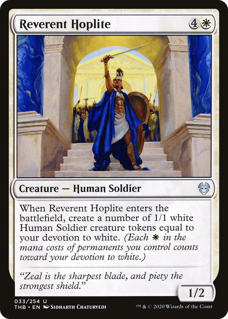 Reverent Hoplite (THB-033) [Theros Beyond Death] MTG Single Wizards of the Coast