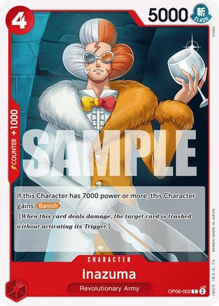 Inazuma (OP06-002) [Wings of the Captain] One Piece Single Bandai