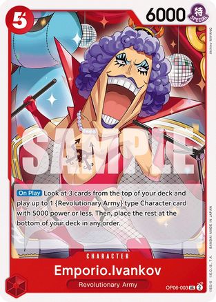 Emporio.Ivankov (OP06-003) [Wings of the Captain] One Piece Single Bandai