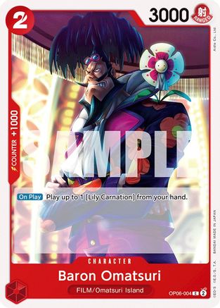 Baron Omatsuri (OP06-004) [Wings of the Captain] One Piece Single Bandai