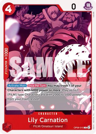 Lily Carnation (OP06-015) [Wings of the Captain] One Piece Single Bandai