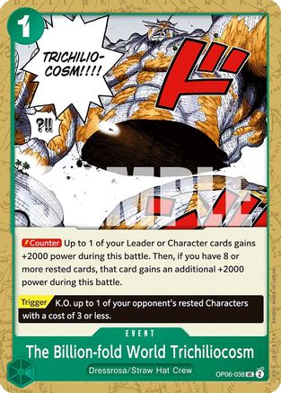 The Billion-fold World Trichiliocosm (OP06-038) [Wings of the Captain] One Piece Single Bandai