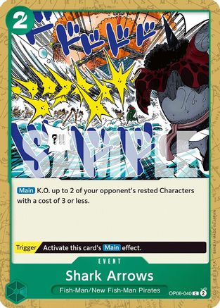 Shark Arrows (OP06-040) [Wings of the Captain] One Piece Single Bandai