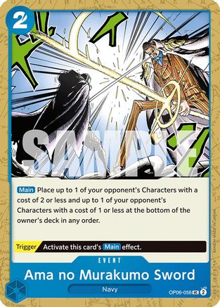 Ama no Murakumo Sword (OP06-056) [Wings of the Captain] One Piece Single Bandai