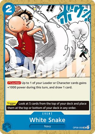 White Snake (OP06-059) [Wings of the Captain] One Piece Single Bandai