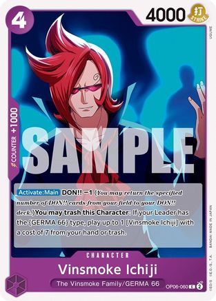 Vinsmoke Ichiji (060) (OP06-060) [Wings of the Captain] One Piece Single Bandai