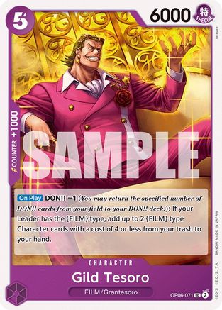 Gild Tesoro (OP06-071) [Wings of the Captain] One Piece Single Bandai