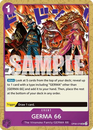 GERMA 66 (OP06-078) [Wings of the Captain] One Piece Single Bandai