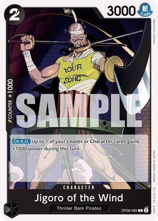 Jigoro of the Wind (OP06-084) [Wings of the Captain] One Piece Single Bandai