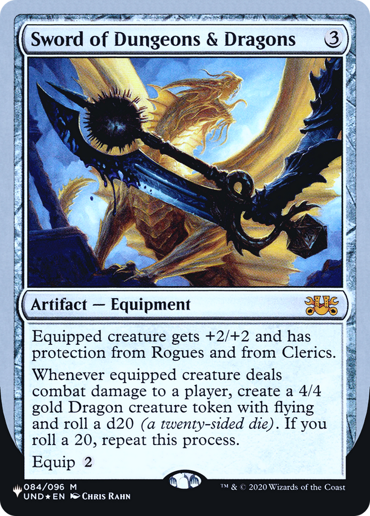 Sword of Dungeons & Dragons (LIST-084/096) [Mystery Booster] The List (Unfinity Foil Edition) Foil MTG Single Wizards of the Coast