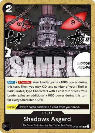 Shadows Asgard (OP06-095) [Wings of the Captain] One Piece Single Bandai