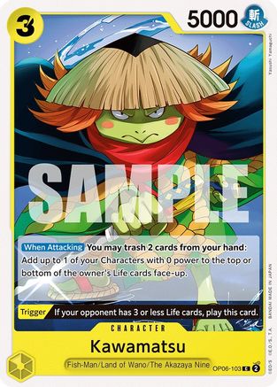 Kawamatsu (OP06-103) [Wings of the Captain] One Piece Single Bandai