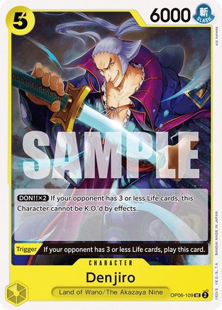 Denjiro (OP06-109) [Wings of the Captain] One Piece Single Bandai