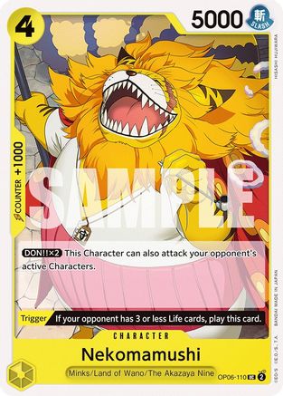 Nekomamushi (OP06-110) [Wings of the Captain] One Piece Single Bandai