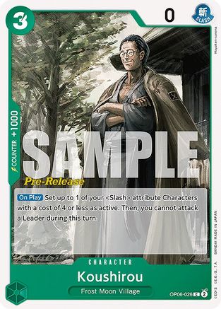 Koushirou (OP06-026) [Wings of the Captain Pre-Release Cards] One Piece Single Bandai