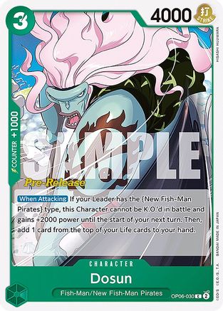 Dosun (OP06-030) [Wings of the Captain Pre-Release Cards] One Piece Single Bandai