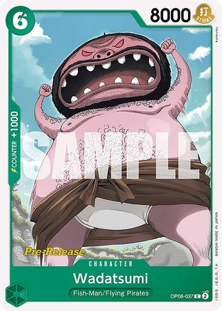 Wadatsumi (OP06-037) [Wings of the Captain Pre-Release Cards] One Piece Single Bandai