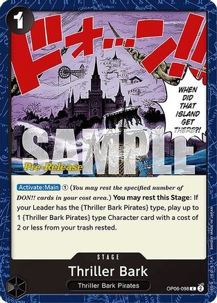 Thriller Bark (OP06-098) [Wings of the Captain Pre-Release Cards] One Piece Single Bandai
