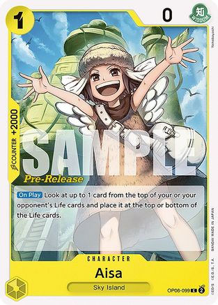 Aisa (OP06-099) [Wings of the Captain Pre-Release Cards] One Piece Single Bandai