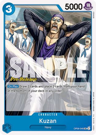 Kuzan (OP06-045) [Wings of the Captain Pre-Release Cards] One Piece Single Bandai