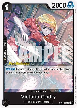 Victoria Cindry (OP06-091) [Wings of the Captain Pre-Release Cards] One Piece Single Bandai