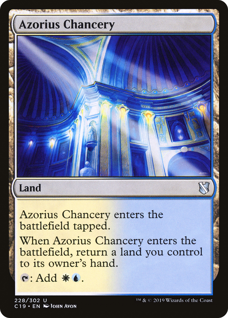 Azorius Chancery (C19-228) [Commander 2019] MTG Single Wizards of the Coast