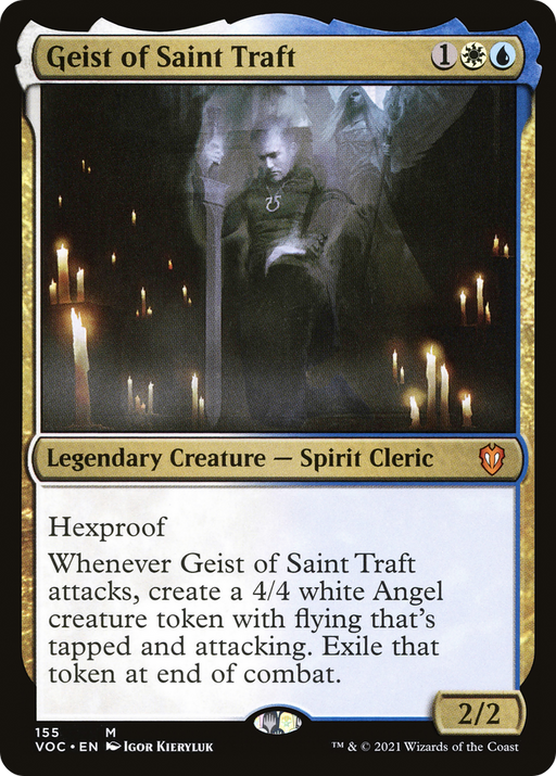 Geist of Saint Traft (VOC-155) [Crimson Vow Commander] MTG Single Wizards of the Coast