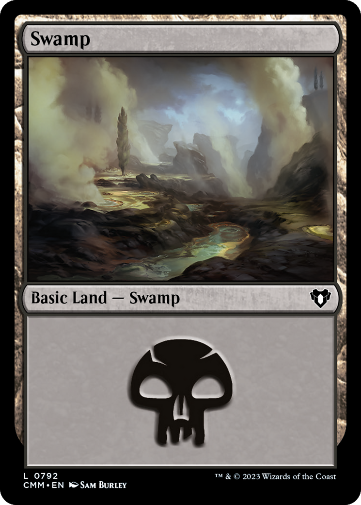 Swamp (CMM-792) [Commander Masters] MTG Single Wizards of the Coast