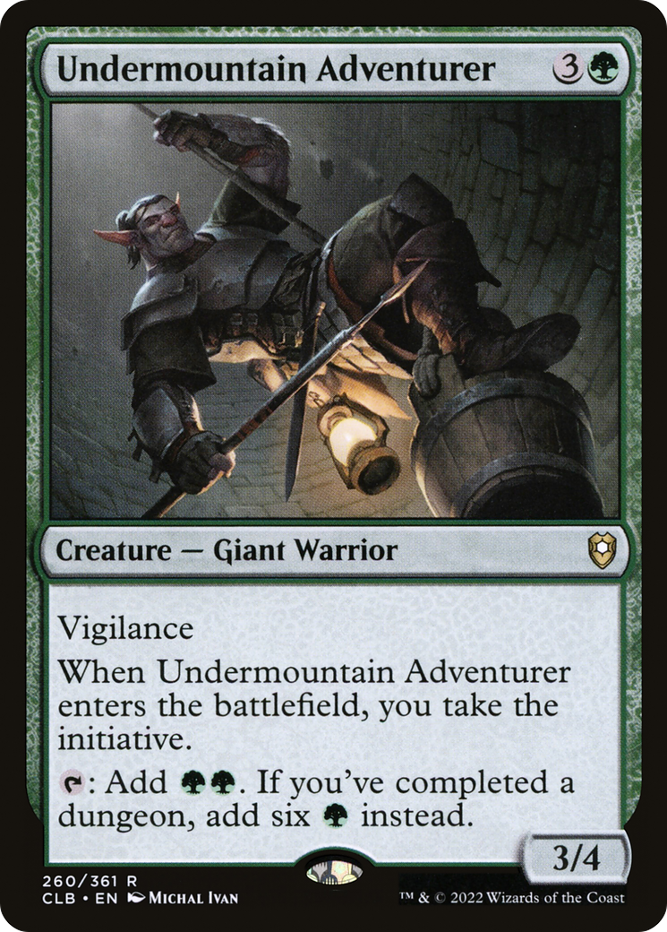 Undermountain Adventurer (CLB-260) [Commander Legends: Battle for Baldur's Gate] Foil MTG Single Wizards of the Coast