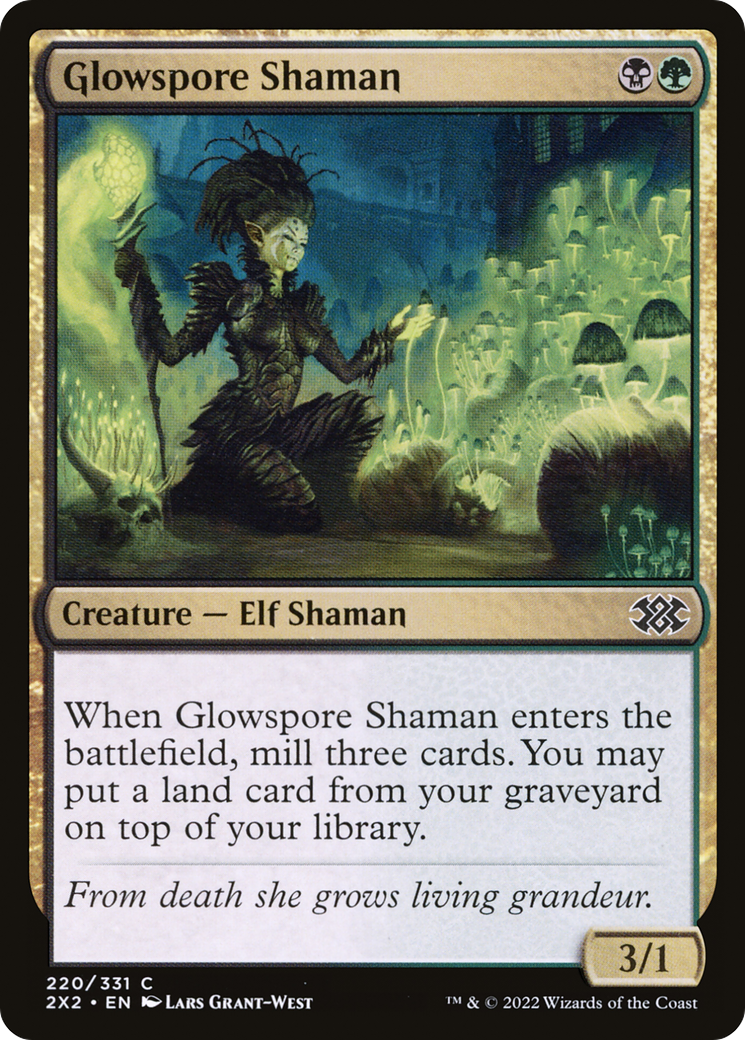 Glowspore Shaman (2X2-220) [Double Masters 2022] MTG Single Wizards of the Coast