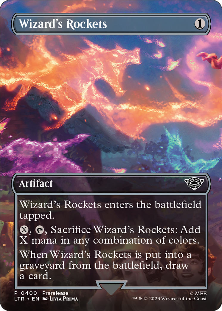 Wizard's Rockets (LTR-400) [The Lord of the Rings: Tales of Middle-earth] (Borderless) MTG Single Wizards of the Coast
