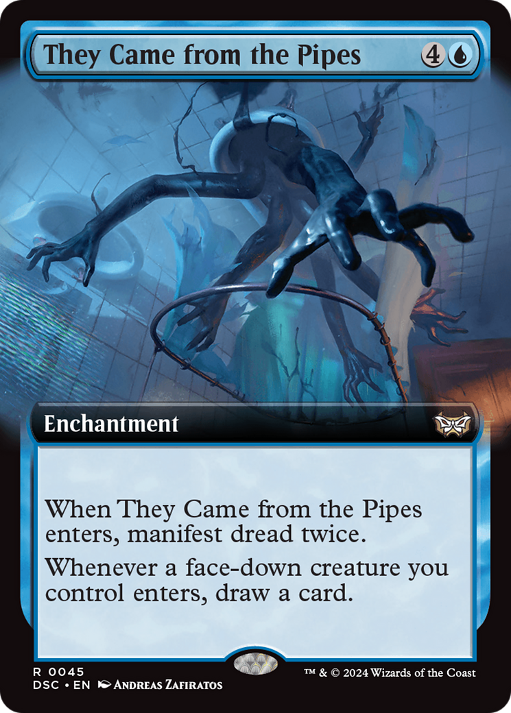They Came from the Pipes (DSC-045) [Duskmourn: House of Horror Commander] (Extended Art) MTG Single Wizards of the Coast