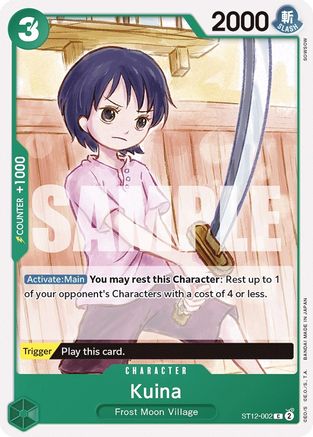 Kuina (ST12-002) [Starter Deck 12: Zoro and Sanji] One Piece Single Bandai