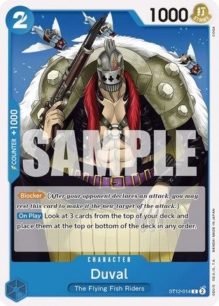 Duval (ST12-014) [Starter Deck 12: Zoro and Sanji] One Piece Single Bandai