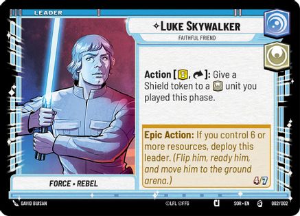Luke Skywalker - Faithful Friend (002/002) [Prerelease Promos] Star Wars: Unlimited Single Disney