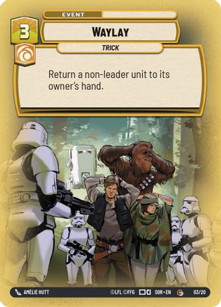 Waylay (03/20) [Spark of Rebellion Weekly Play Promos] Star Wars: Unlimited Single Disney