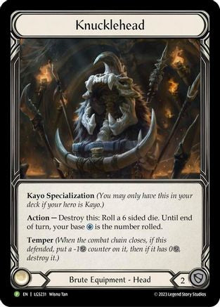 Knucklehead [LGS231] (Promo)  Rainbow Foil Flesh And Blood Single Flesh And Blood   