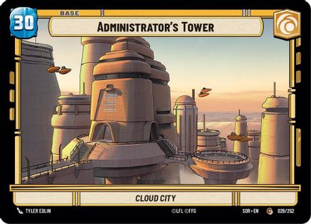 Administrator's Tower // Shield (29 // T02)[Spark of Rebellion] Star Wars: Unlimited Single Disney