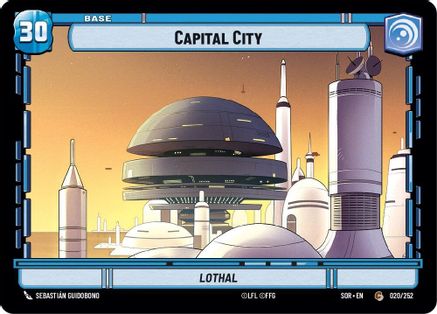 Capital City // Shield (20 // T02)[Spark of Rebellion] Star Wars: Unlimited Single Disney