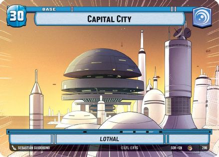 Capital City // Shield (Hyperspace) (286 // T04)[Spark of Rebellion] Star Wars: Unlimited Single Disney