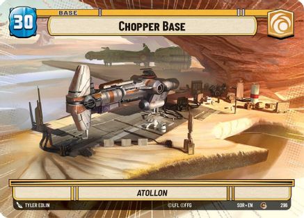 Chopper Base // Experience (Hyperspace) (296 // T03)[Spark of Rebellion] Star Wars: Unlimited Single Disney