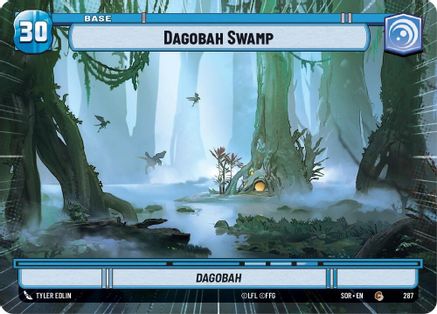 Dagobah Swamp // Shield (Hyperspace) (287 // T04)[Spark of Rebellion] Star Wars: Unlimited Single Disney